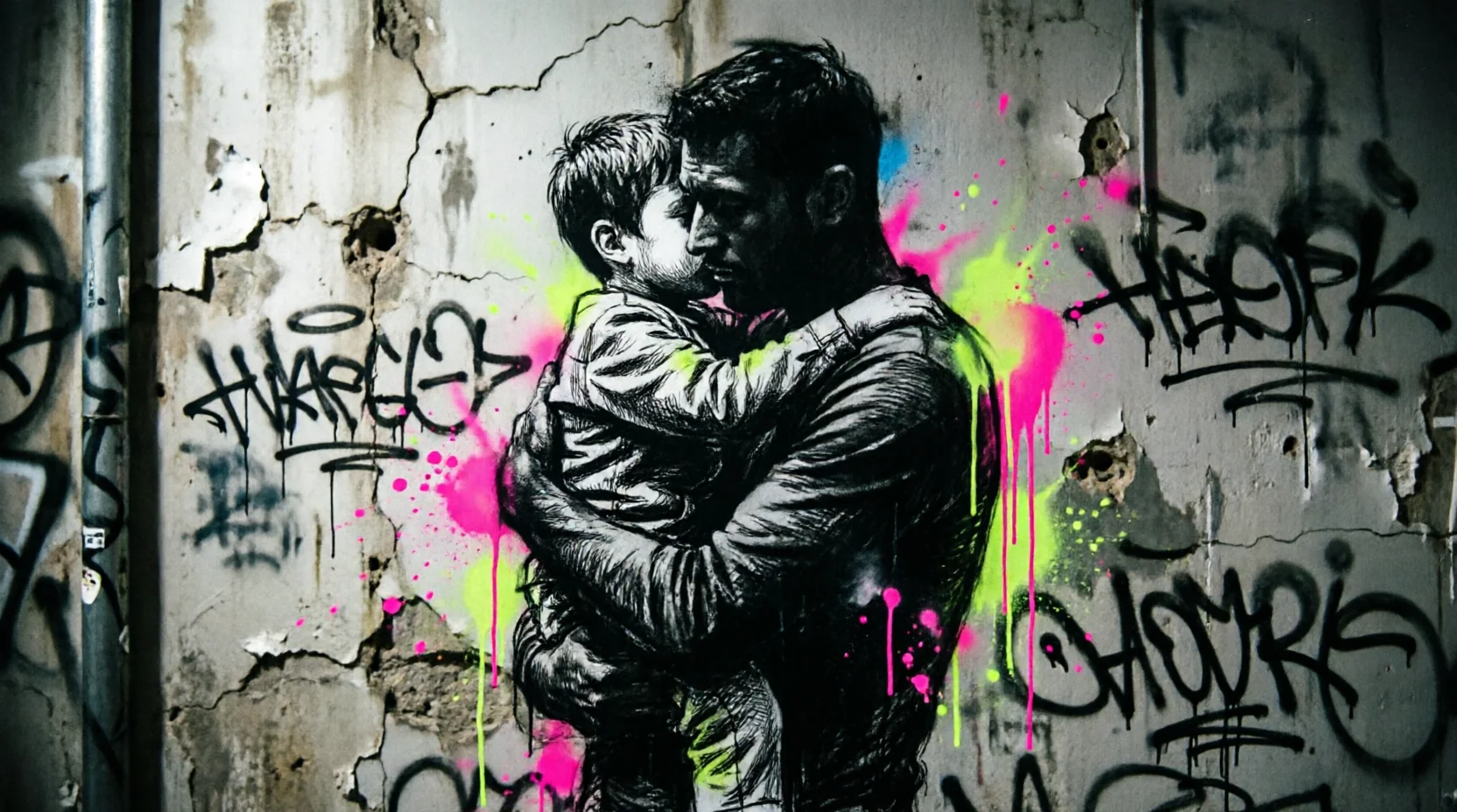 Hug by Dad